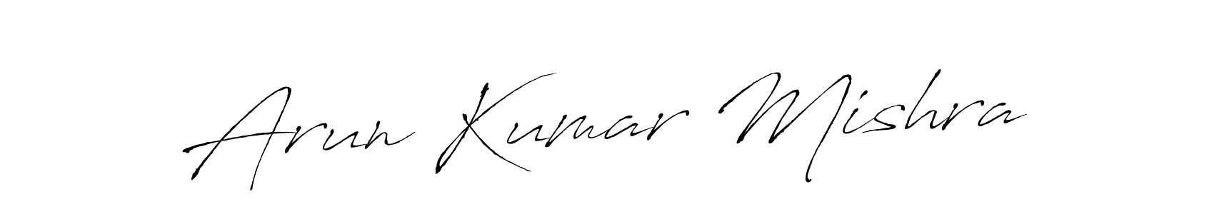 Design your own signature with our free online signature maker. With this signature software, you can create a handwritten (Antro_Vectra) signature for name Arun Kumar Mishra. Arun Kumar Mishra signature style 6 images and pictures png