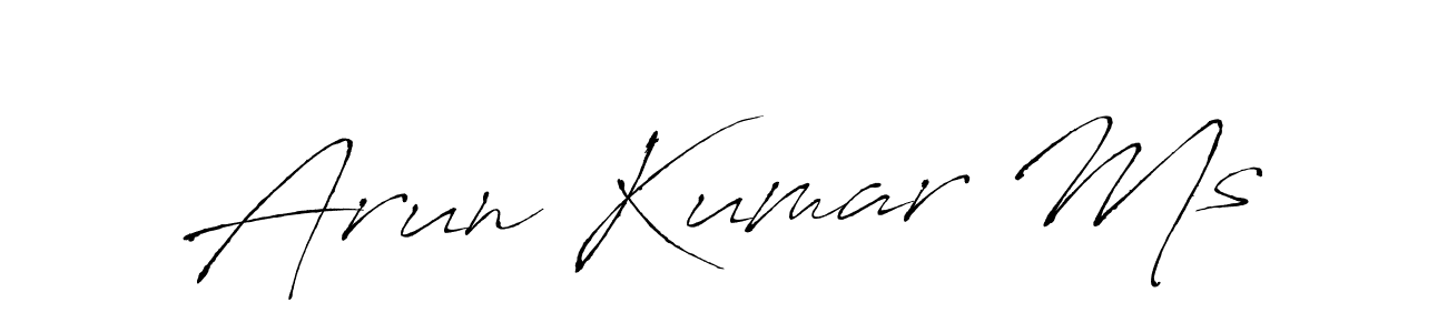 Make a beautiful signature design for name Arun Kumar Ms. Use this online signature maker to create a handwritten signature for free. Arun Kumar Ms signature style 6 images and pictures png