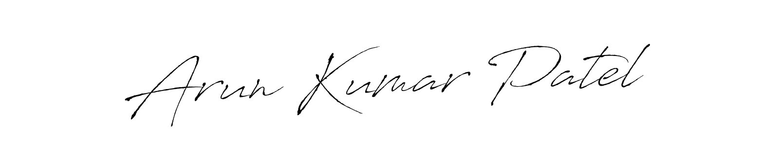 The best way (Antro_Vectra) to make a short signature is to pick only two or three words in your name. The name Arun Kumar Patel include a total of six letters. For converting this name. Arun Kumar Patel signature style 6 images and pictures png