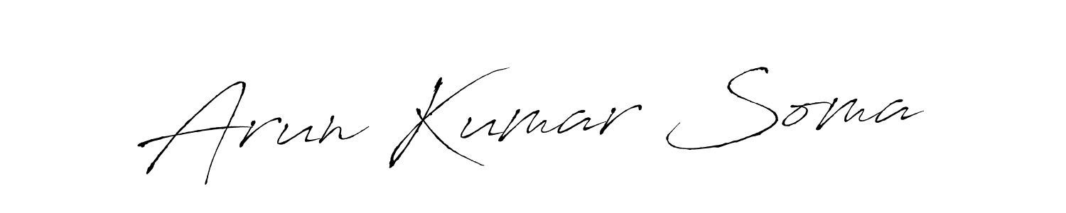 Make a beautiful signature design for name Arun Kumar Soma. Use this online signature maker to create a handwritten signature for free. Arun Kumar Soma signature style 6 images and pictures png