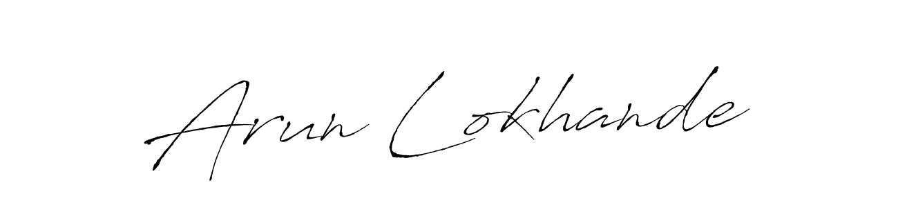 Here are the top 10 professional signature styles for the name Arun Lokhande. These are the best autograph styles you can use for your name. Arun Lokhande signature style 6 images and pictures png