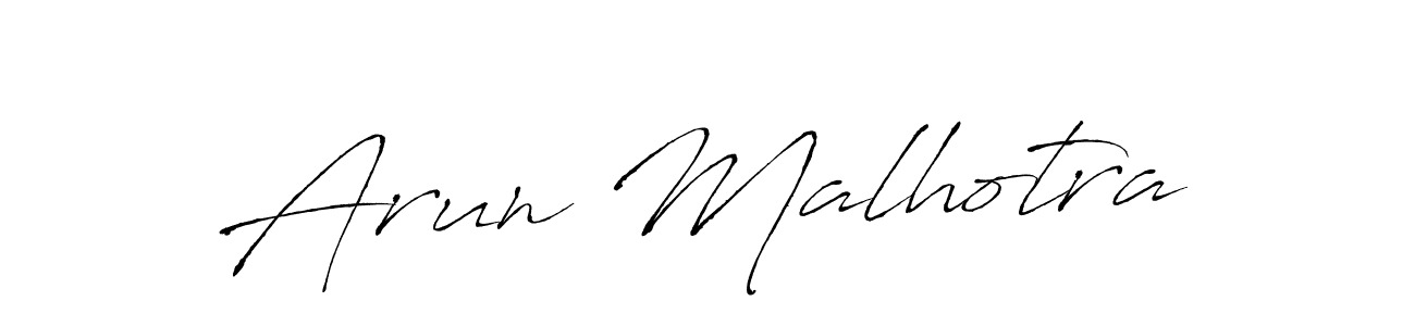 You should practise on your own different ways (Antro_Vectra) to write your name (Arun Malhotra) in signature. don't let someone else do it for you. Arun Malhotra signature style 6 images and pictures png