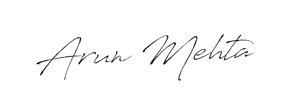 How to make Arun Mehta signature? Antro_Vectra is a professional autograph style. Create handwritten signature for Arun Mehta name. Arun Mehta signature style 6 images and pictures png