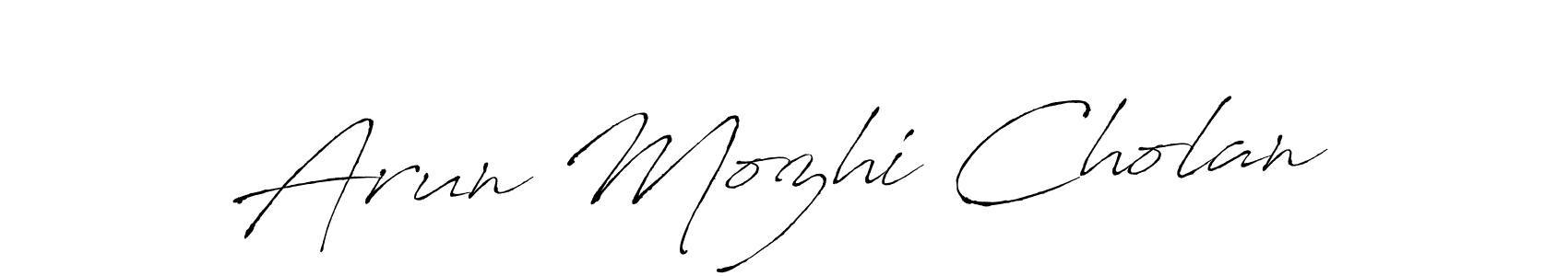 Make a beautiful signature design for name Arun Mozhi Cholan. Use this online signature maker to create a handwritten signature for free. Arun Mozhi Cholan signature style 6 images and pictures png