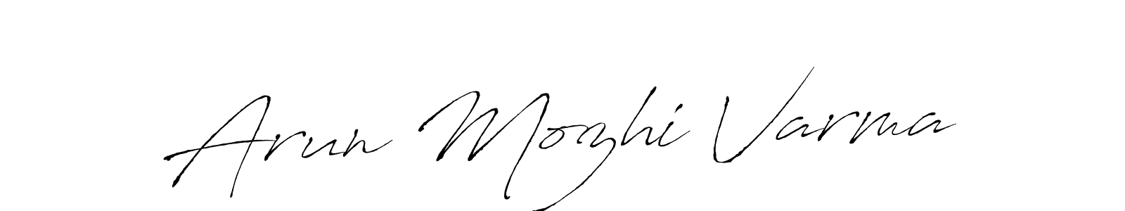 You can use this online signature creator to create a handwritten signature for the name Arun Mozhi Varma. This is the best online autograph maker. Arun Mozhi Varma signature style 6 images and pictures png