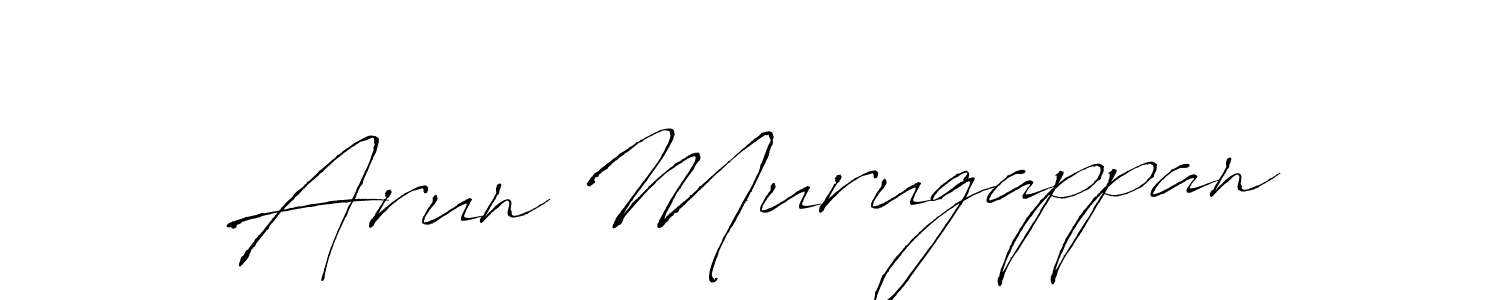You should practise on your own different ways (Antro_Vectra) to write your name (Arun Murugappan) in signature. don't let someone else do it for you. Arun Murugappan signature style 6 images and pictures png