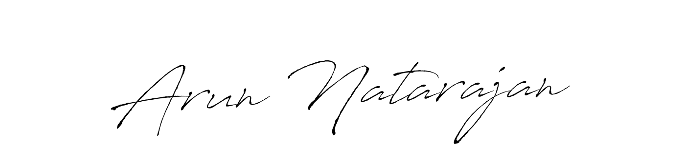 Arun Natarajan stylish signature style. Best Handwritten Sign (Antro_Vectra) for my name. Handwritten Signature Collection Ideas for my name Arun Natarajan. Arun Natarajan signature style 6 images and pictures png