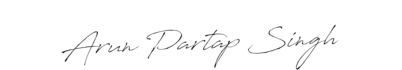 Antro_Vectra is a professional signature style that is perfect for those who want to add a touch of class to their signature. It is also a great choice for those who want to make their signature more unique. Get Arun Partap Singh name to fancy signature for free. Arun Partap Singh signature style 6 images and pictures png