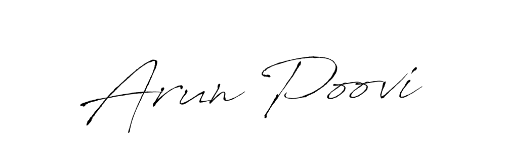 It looks lik you need a new signature style for name Arun Poovi. Design unique handwritten (Antro_Vectra) signature with our free signature maker in just a few clicks. Arun Poovi signature style 6 images and pictures png