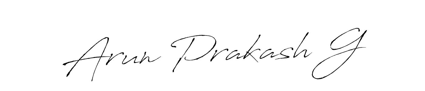 Arun Prakash G stylish signature style. Best Handwritten Sign (Antro_Vectra) for my name. Handwritten Signature Collection Ideas for my name Arun Prakash G. Arun Prakash G signature style 6 images and pictures png
