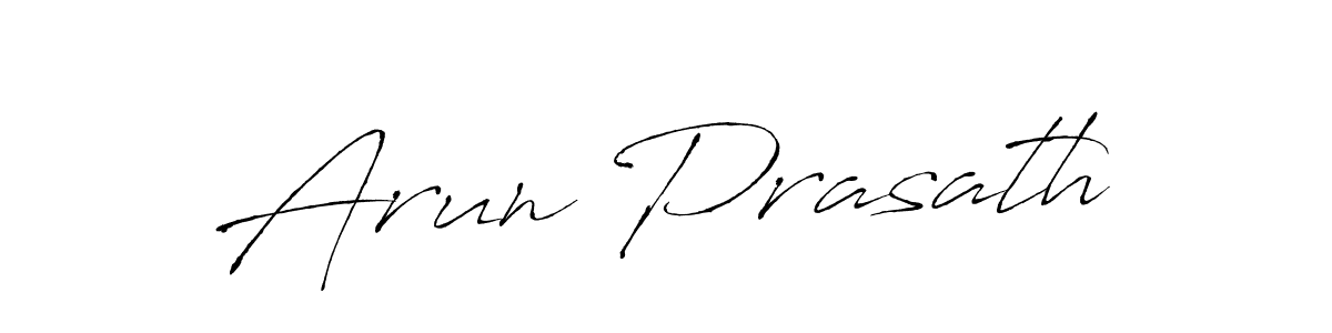 Design your own signature with our free online signature maker. With this signature software, you can create a handwritten (Antro_Vectra) signature for name Arun Prasath. Arun Prasath signature style 6 images and pictures png