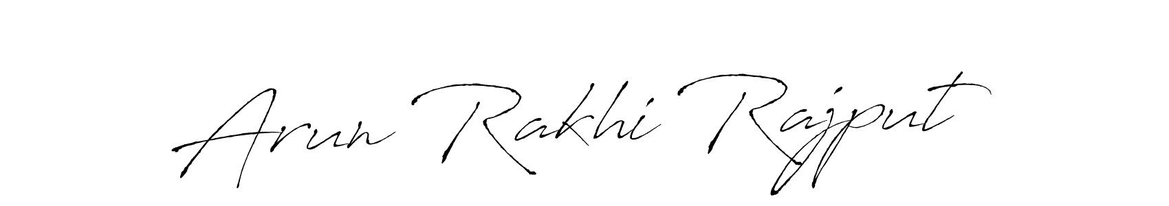 Design your own signature with our free online signature maker. With this signature software, you can create a handwritten (Antro_Vectra) signature for name Arun Rakhi Rajput. Arun Rakhi Rajput signature style 6 images and pictures png