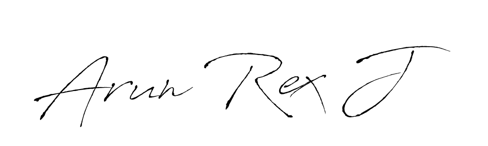 The best way (Antro_Vectra) to make a short signature is to pick only two or three words in your name. The name Arun Rex J include a total of six letters. For converting this name. Arun Rex J signature style 6 images and pictures png