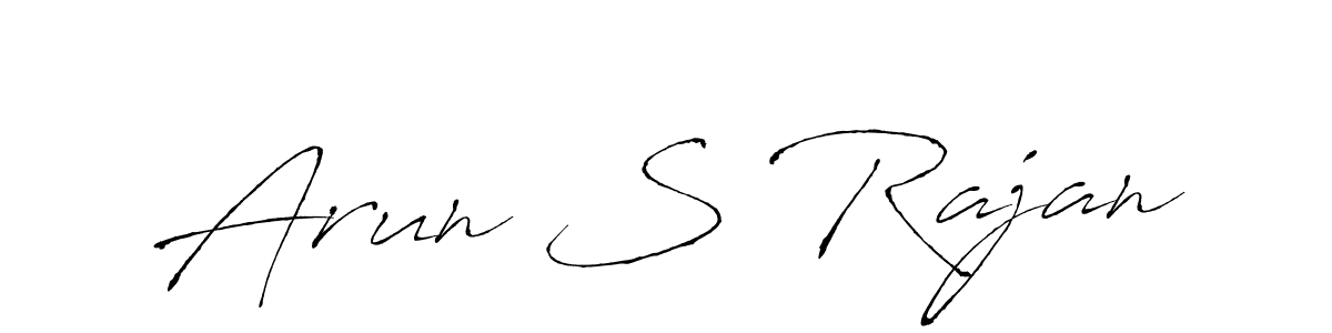 Make a short Arun S Rajan signature style. Manage your documents anywhere anytime using Antro_Vectra. Create and add eSignatures, submit forms, share and send files easily. Arun S Rajan signature style 6 images and pictures png