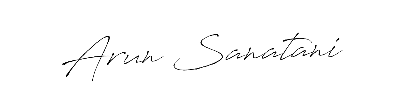Also You can easily find your signature by using the search form. We will create Arun Sanatani name handwritten signature images for you free of cost using Antro_Vectra sign style. Arun Sanatani signature style 6 images and pictures png