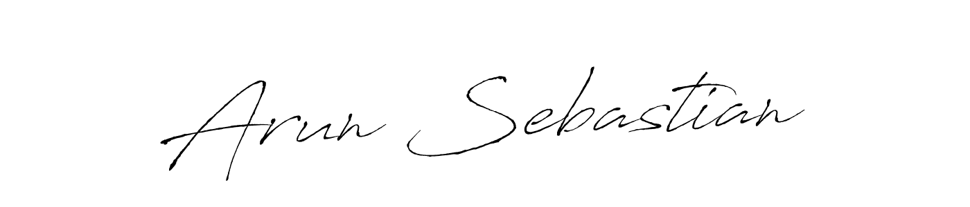 Design your own signature with our free online signature maker. With this signature software, you can create a handwritten (Antro_Vectra) signature for name Arun Sebastian. Arun Sebastian signature style 6 images and pictures png