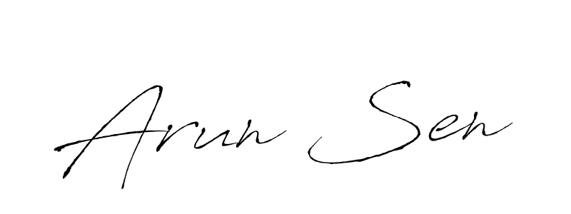 Arun Sen stylish signature style. Best Handwritten Sign (Antro_Vectra) for my name. Handwritten Signature Collection Ideas for my name Arun Sen. Arun Sen signature style 6 images and pictures png