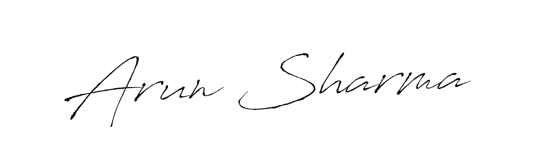 Arun Sharma stylish signature style. Best Handwritten Sign (Antro_Vectra) for my name. Handwritten Signature Collection Ideas for my name Arun Sharma. Arun Sharma signature style 6 images and pictures png