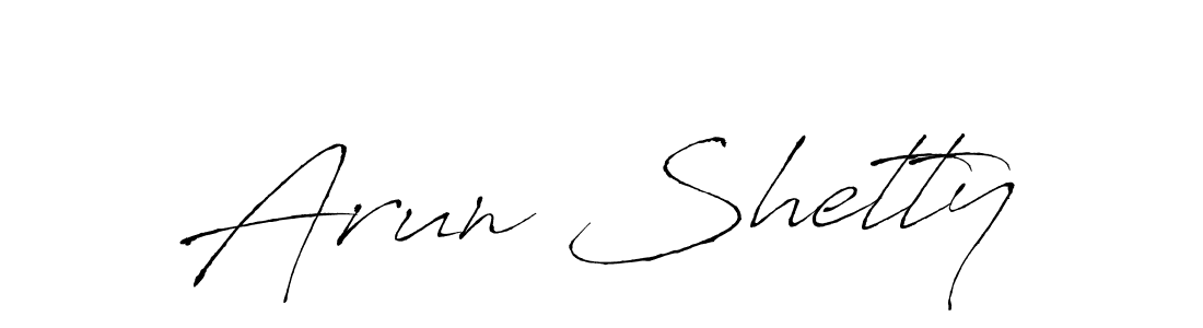 You should practise on your own different ways (Antro_Vectra) to write your name (Arun Shetty) in signature. don't let someone else do it for you. Arun Shetty signature style 6 images and pictures png