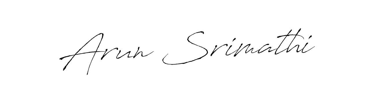 Arun Srimathi stylish signature style. Best Handwritten Sign (Antro_Vectra) for my name. Handwritten Signature Collection Ideas for my name Arun Srimathi. Arun Srimathi signature style 6 images and pictures png