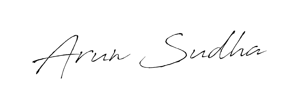 The best way (Antro_Vectra) to make a short signature is to pick only two or three words in your name. The name Arun Sudha include a total of six letters. For converting this name. Arun Sudha signature style 6 images and pictures png