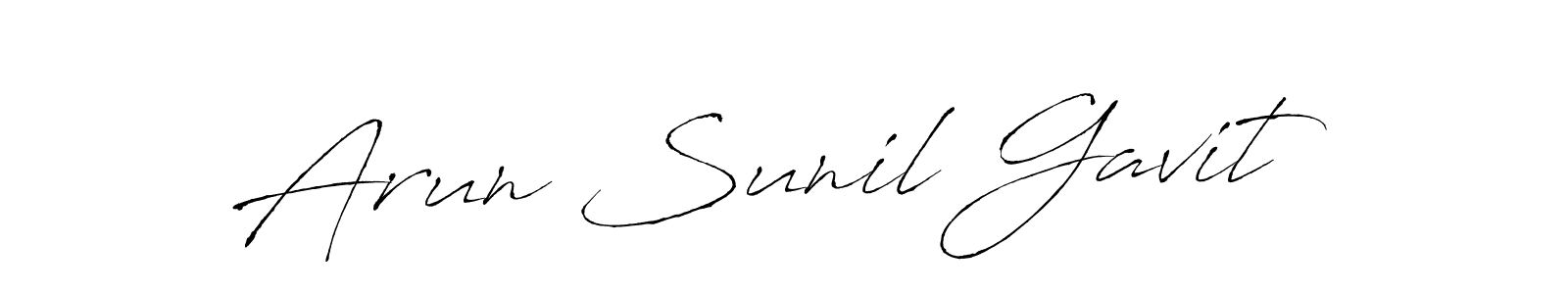 You can use this online signature creator to create a handwritten signature for the name Arun Sunil Gavit. This is the best online autograph maker. Arun Sunil Gavit signature style 6 images and pictures png