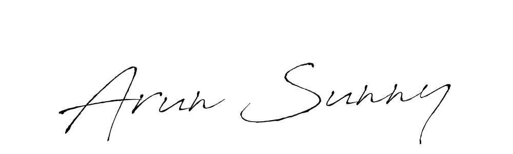 The best way (Antro_Vectra) to make a short signature is to pick only two or three words in your name. The name Arun Sunny include a total of six letters. For converting this name. Arun Sunny signature style 6 images and pictures png