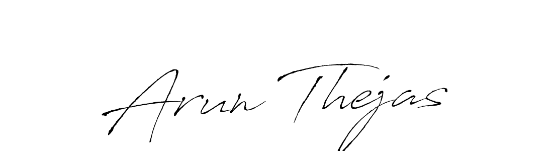 Design your own signature with our free online signature maker. With this signature software, you can create a handwritten (Antro_Vectra) signature for name Arun Thejas. Arun Thejas signature style 6 images and pictures png