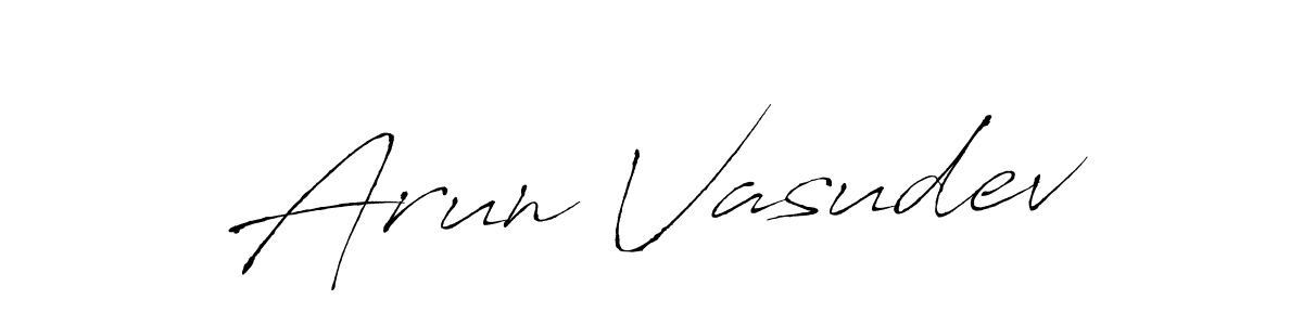 Also we have Arun Vasudev name is the best signature style. Create professional handwritten signature collection using Antro_Vectra autograph style. Arun Vasudev signature style 6 images and pictures png