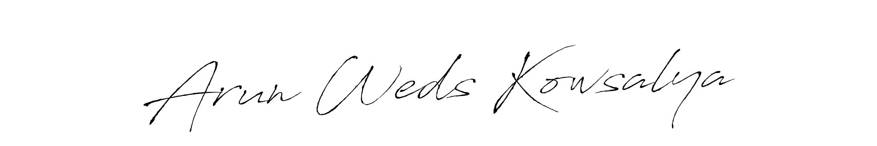 How to Draw Arun Weds Kowsalya signature style? Antro_Vectra is a latest design signature styles for name Arun Weds Kowsalya. Arun Weds Kowsalya signature style 6 images and pictures png