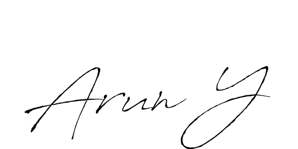 Once you've used our free online signature maker to create your best signature Antro_Vectra style, it's time to enjoy all of the benefits that Arun Y name signing documents. Arun Y signature style 6 images and pictures png