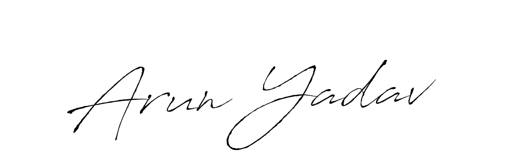 Also we have Arun Yadav name is the best signature style. Create professional handwritten signature collection using Antro_Vectra autograph style. Arun Yadav signature style 6 images and pictures png