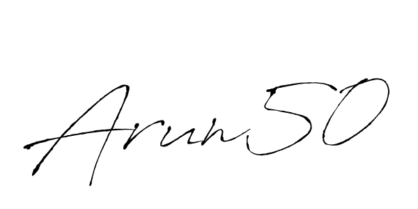 You can use this online signature creator to create a handwritten signature for the name Arun50. This is the best online autograph maker. Arun50 signature style 6 images and pictures png