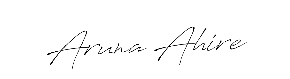 You should practise on your own different ways (Antro_Vectra) to write your name (Aruna Ahire) in signature. don't let someone else do it for you. Aruna Ahire signature style 6 images and pictures png