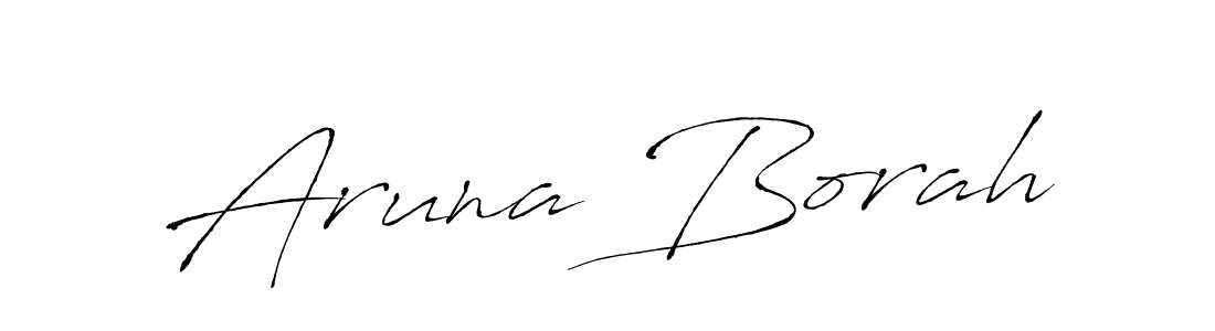 Create a beautiful signature design for name Aruna Borah. With this signature (Antro_Vectra) fonts, you can make a handwritten signature for free. Aruna Borah signature style 6 images and pictures png