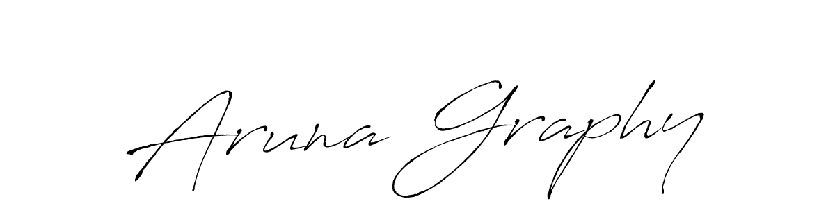 Design your own signature with our free online signature maker. With this signature software, you can create a handwritten (Antro_Vectra) signature for name Aruna Graphy. Aruna Graphy signature style 6 images and pictures png