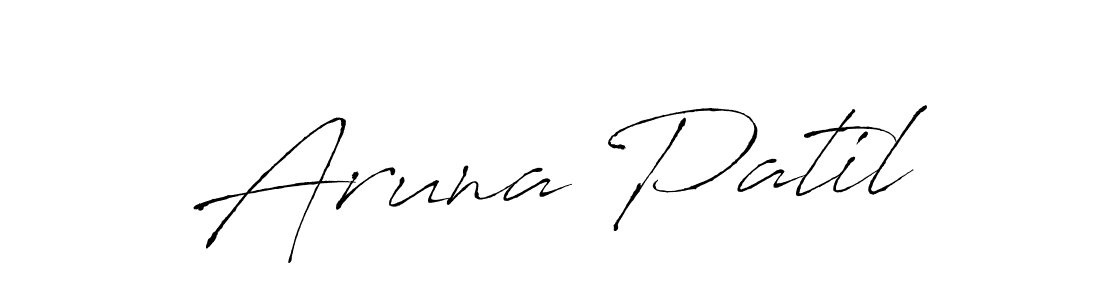 The best way (Antro_Vectra) to make a short signature is to pick only two or three words in your name. The name Aruna Patil include a total of six letters. For converting this name. Aruna Patil signature style 6 images and pictures png
