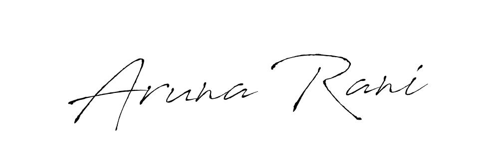 Use a signature maker to create a handwritten signature online. With this signature software, you can design (Antro_Vectra) your own signature for name Aruna Rani. Aruna Rani signature style 6 images and pictures png