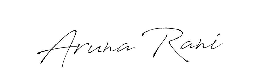 Create a beautiful signature design for name Aruna Rani. With this signature (Antro_Vectra) fonts, you can make a handwritten signature for free. Aruna Rani signature style 6 images and pictures png