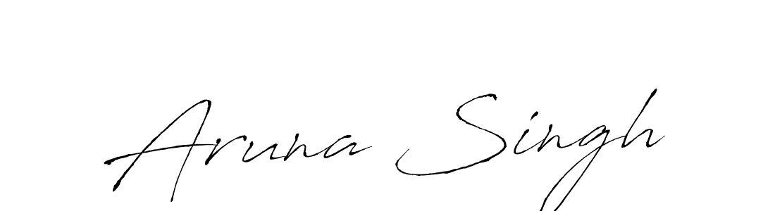 Design your own signature with our free online signature maker. With this signature software, you can create a handwritten (Antro_Vectra) signature for name Aruna Singh. Aruna Singh signature style 6 images and pictures png