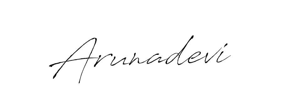 How to make Arunadevi signature? Antro_Vectra is a professional autograph style. Create handwritten signature for Arunadevi name. Arunadevi signature style 6 images and pictures png