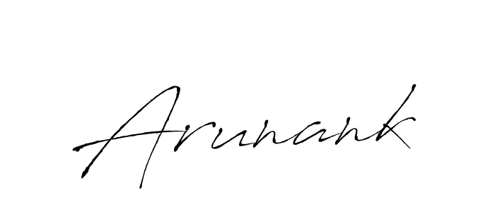 Create a beautiful signature design for name Arunank. With this signature (Antro_Vectra) fonts, you can make a handwritten signature for free. Arunank signature style 6 images and pictures png