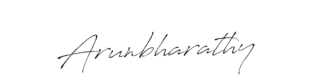 How to make Arunbharathy signature? Antro_Vectra is a professional autograph style. Create handwritten signature for Arunbharathy name. Arunbharathy signature style 6 images and pictures png