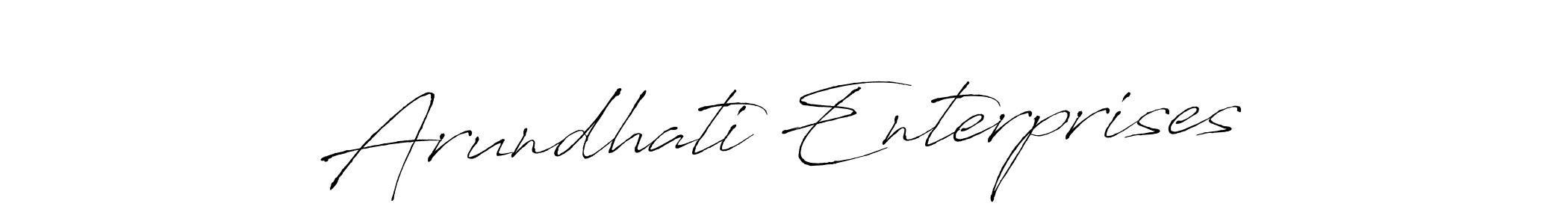 How to make Arundhati Enterprises signature? Antro_Vectra is a professional autograph style. Create handwritten signature for Arundhati Enterprises name. Arundhati Enterprises signature style 6 images and pictures png