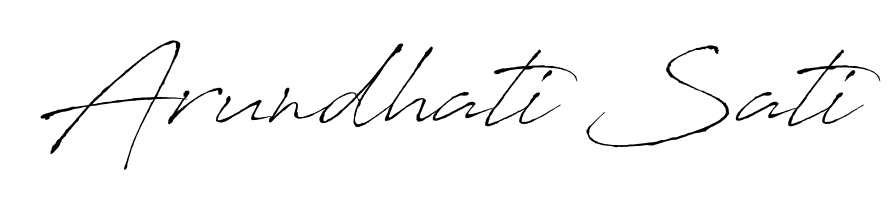 How to make Arundhati Sati signature? Antro_Vectra is a professional autograph style. Create handwritten signature for Arundhati Sati name. Arundhati Sati signature style 6 images and pictures png