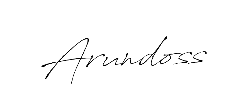 How to make Arundoss name signature. Use Antro_Vectra style for creating short signs online. This is the latest handwritten sign. Arundoss signature style 6 images and pictures png