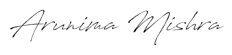 Designed for modern professionals: Arunima Mishra name signature crafted with Antro_Vectra script. Ready for digital PDF workflows. Arunima Mishra signature style 6 images and pictures png