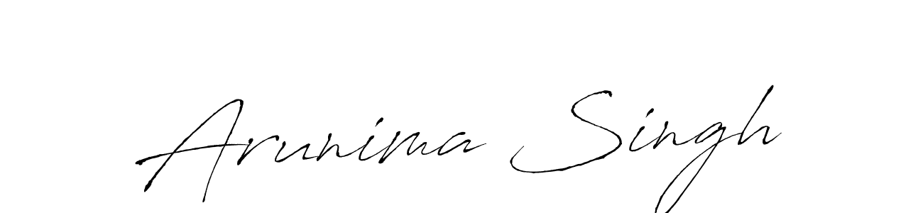 The best way (Antro_Vectra) to make a short signature is to pick only two or three words in your name. The name Arunima Singh include a total of six letters. For converting this name. Arunima Singh signature style 6 images and pictures png