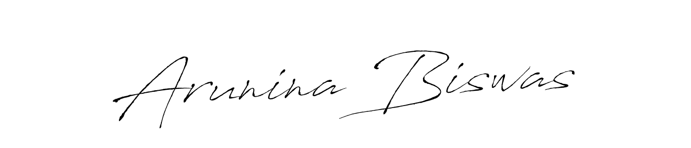 Design your own signature with our free online signature maker. With this signature software, you can create a handwritten (Antro_Vectra) signature for name Arunina Biswas. Arunina Biswas signature style 6 images and pictures png