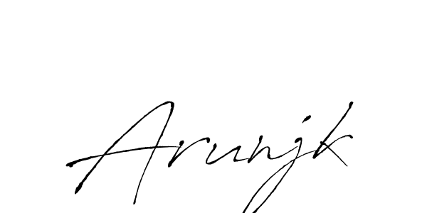 You should practise on your own different ways (Antro_Vectra) to write your name (Arunjk) in signature. don't let someone else do it for you. Arunjk signature style 6 images and pictures png